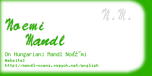 noemi mandl business card